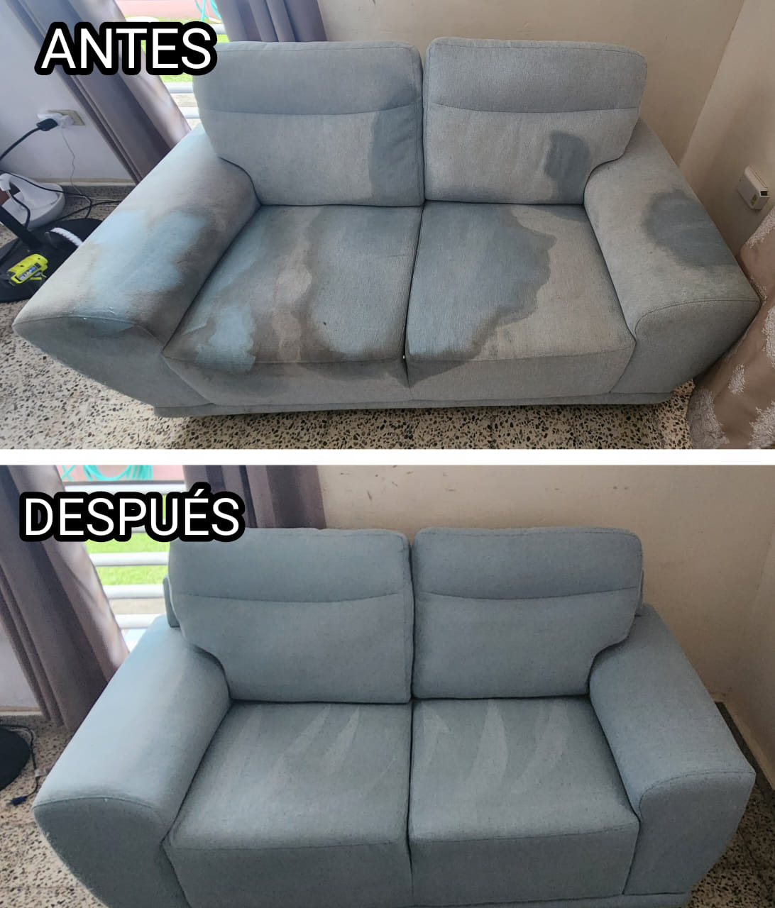 limpieza de muebles y tambien desinfeccion.